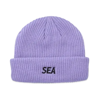 WIND AND SEA Sea Knit Cap "Purple"