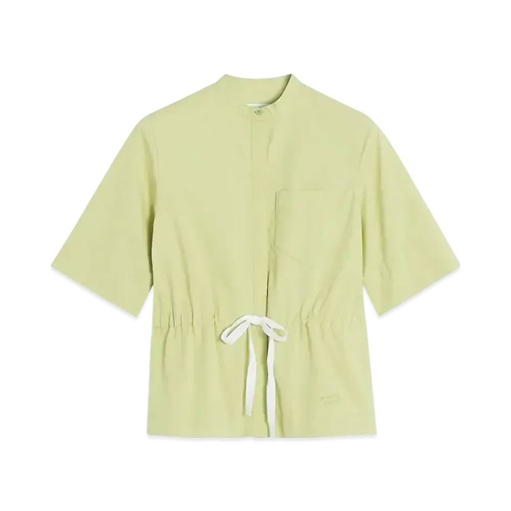 Maison Kitsune Short Sleeve Tied Shirt "Laurel Green"