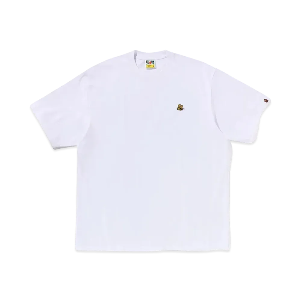 A BATHING APE One Point Bape Bee Relaxed Fit Tee "White"