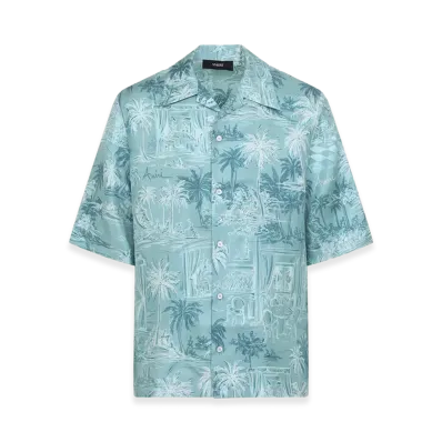 AMIRI Chateau Sketch Bowling Shirt "Ceramic"
