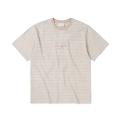 thisisneverthat Micro Striped Tee "Hazy Pink"