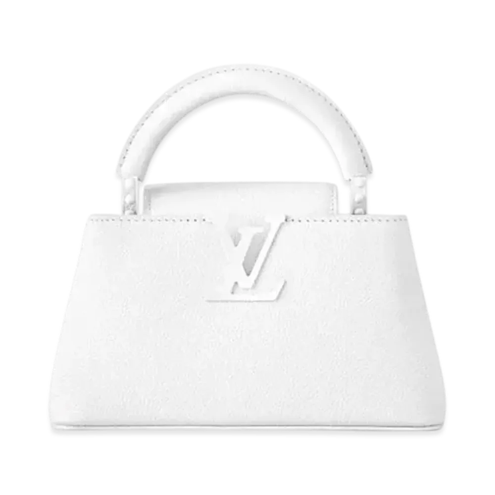 Louis Vuitton Capucines East-West Mini "Optic White"
