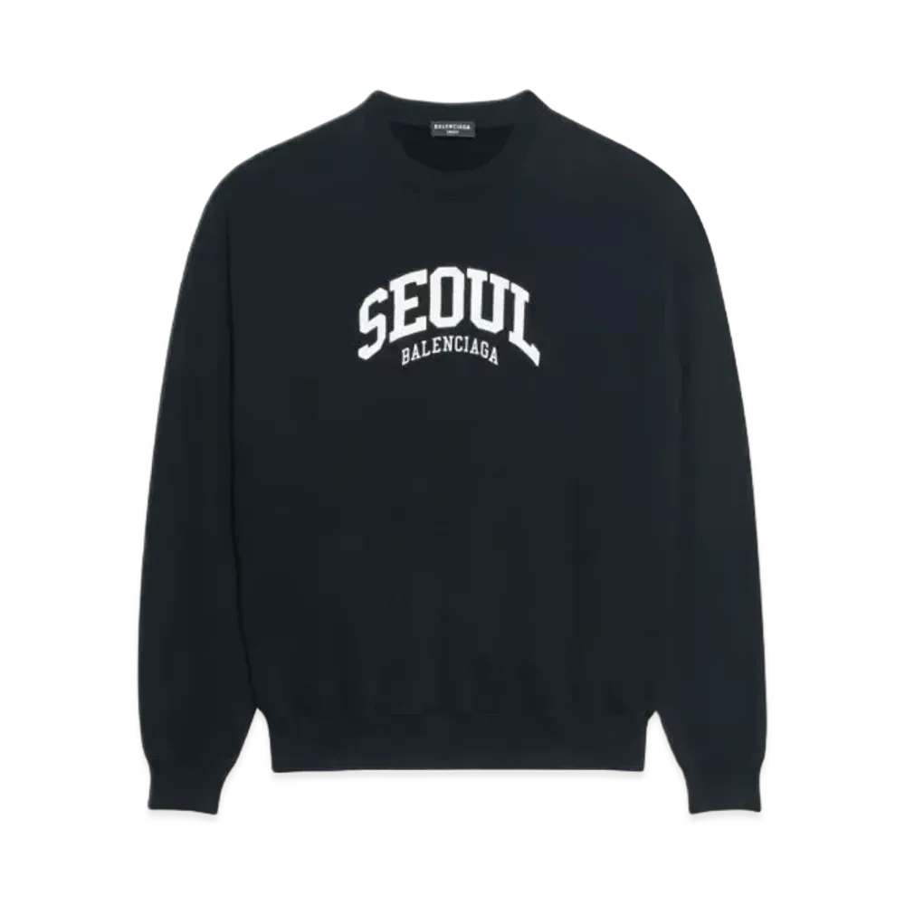 BALENCIAGA Cities Seoul Regular Fit Sweatshirt "Black"