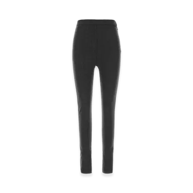 Jil Sander Women's Graphite Stretch Virgin Wool Blend Pant "Grey"