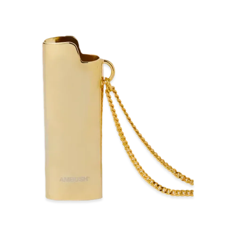 AMBUSH LIGHTER CASE NECKLACE Small "Gold"