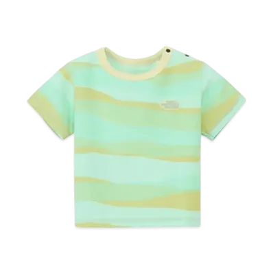 The North Face Baby Short Sleeve Latch Pile Tee "Green Blue Lee"
