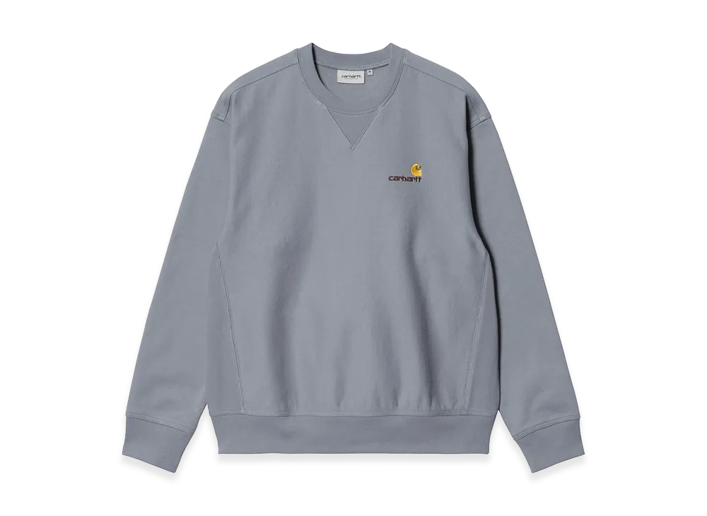 Carhartt WIP American Script Sweat "Shady Blue"