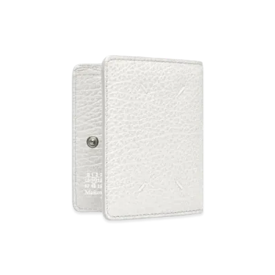 Maison Margiela Leather Popper Wallet "White"