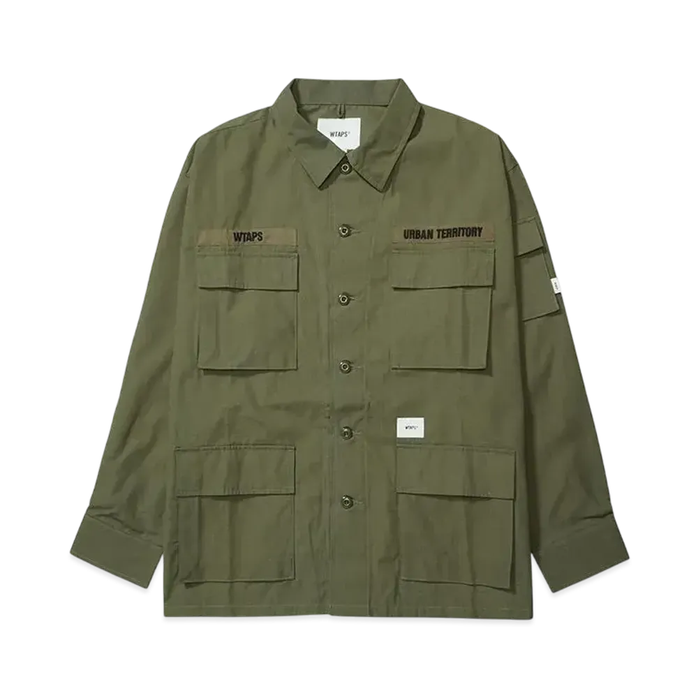 WTAPS Jungle 02 L/S Cotton Ripstop"Olive"