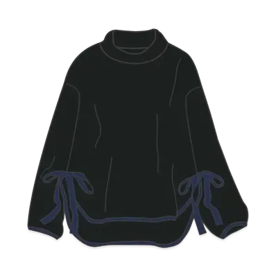 Uniqlo White Mountaineering Fleece Oversize Mockneck Pullover Women "Black"
