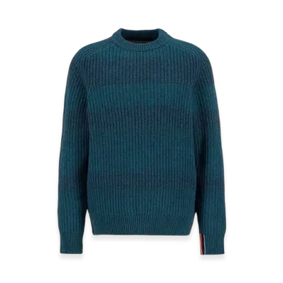Barbour x Paul Smith Saddle Crew Neck Knit "Blue"
