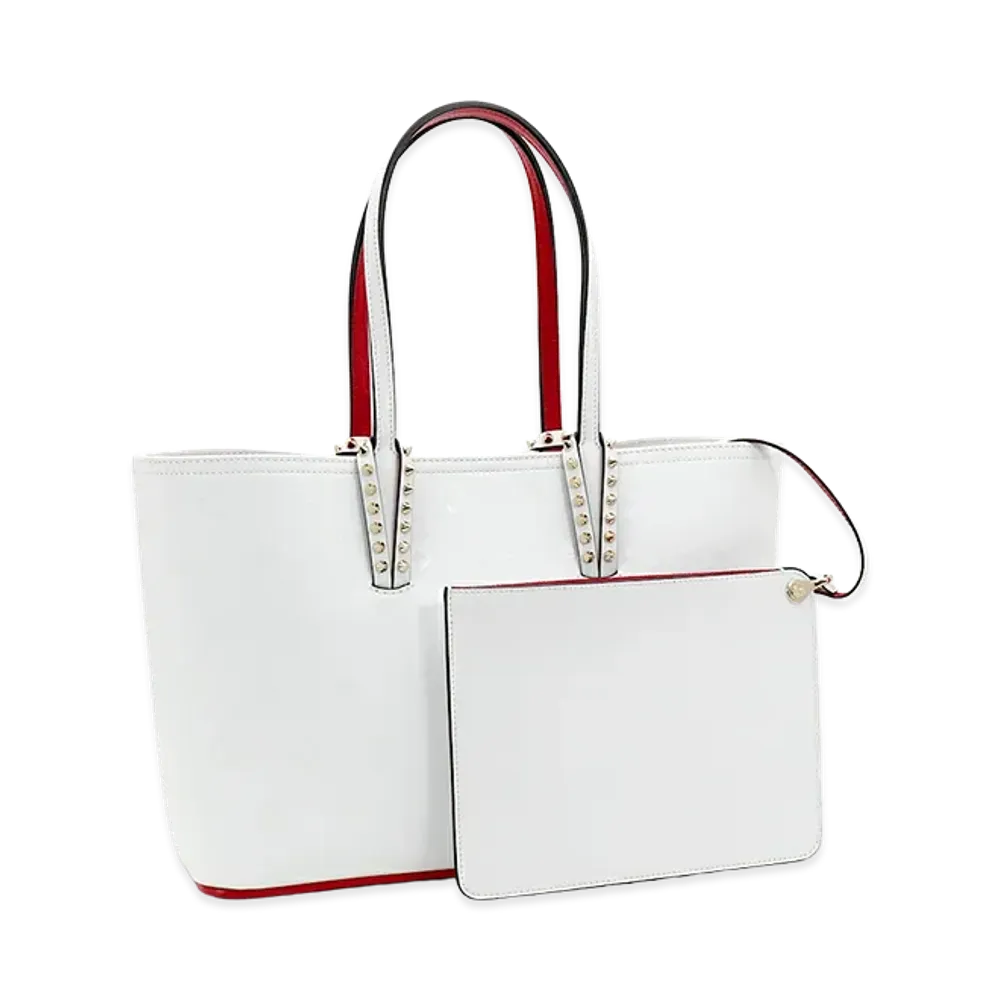 Christian Louboutin Women's Cabata Small Tote Bag "Bianco"