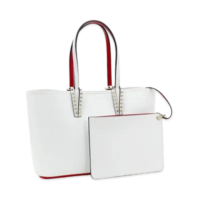 Christian Louboutin Women's Cabata Small Tote Bag "Bianco"