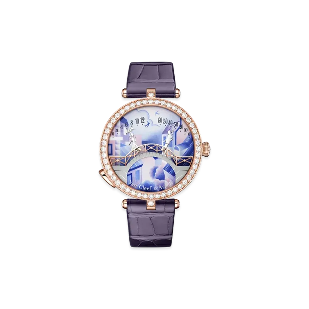 Van Cleef & Arpels Lady Arpels Pont des Amoureux Jour watch "18K Rose gold/Diamond"