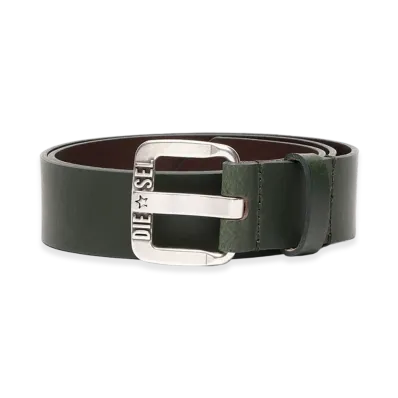 Diesel B-Star Ii Leather Belt "Green"