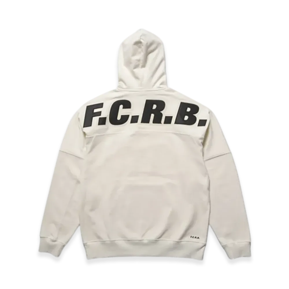 F.C.Real Bristol Big Logo Baggy Sweat Hoodie "Off White"