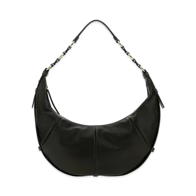 Saint Laurent Women's Leather Saharienne Handbag "Black"