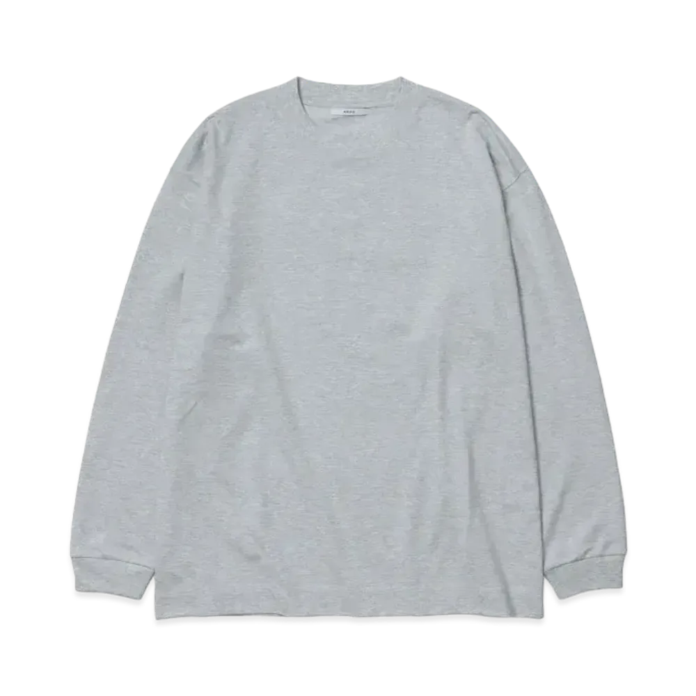 everyone L/S Crew Neck Basic T-Shirt "Ash Gray Heather"
