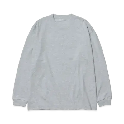 everyone L/S Crew Neck Basic T-Shirt "Ash Gray Heather"