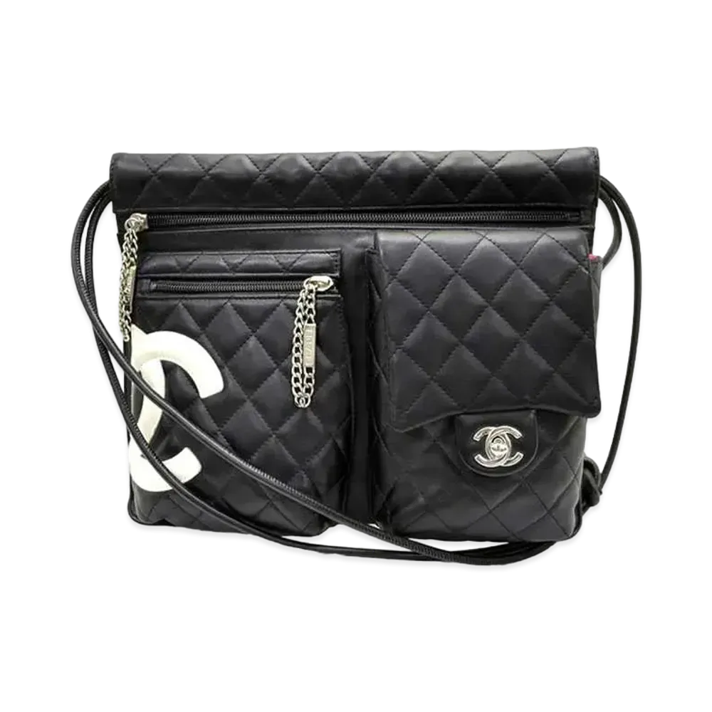 CHANEL Cambon Line Shoulder Bag "Black"