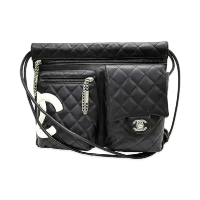 CHANEL Cambon Line Shoulder Bag "Black"