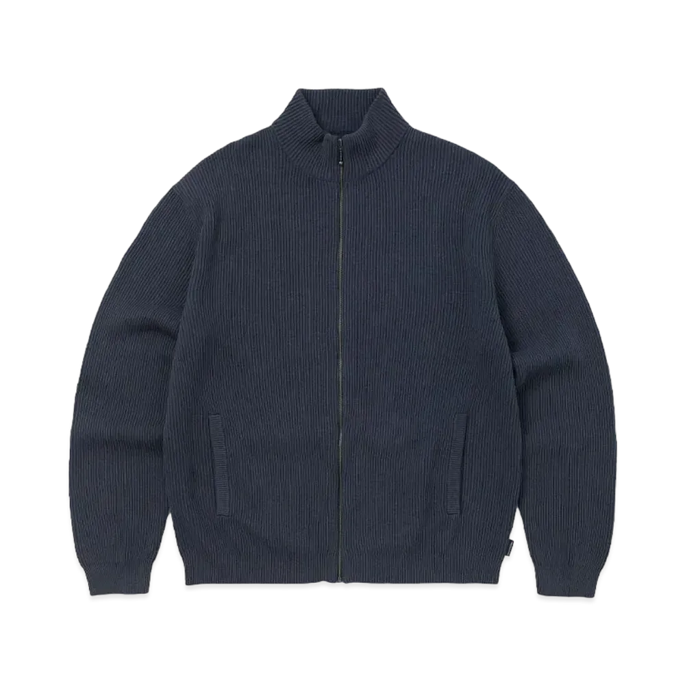 thisisneverthat Washed Full Zip Cardigan "Blue"