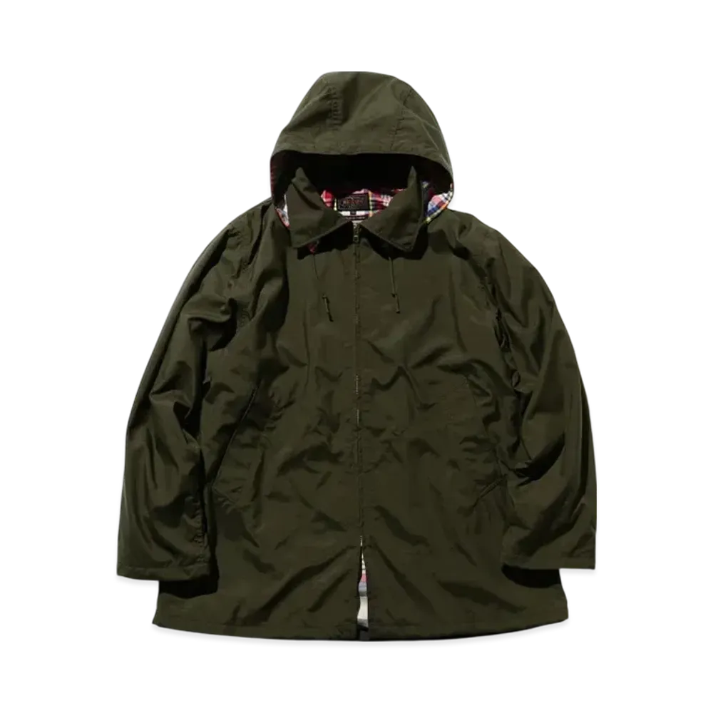 BEAMS Sportsman Coat Nylon Oxford "Olive"
