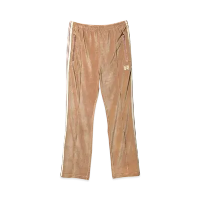 NEEDLES Narrow Track Pant - C/PE Velour "Beige"