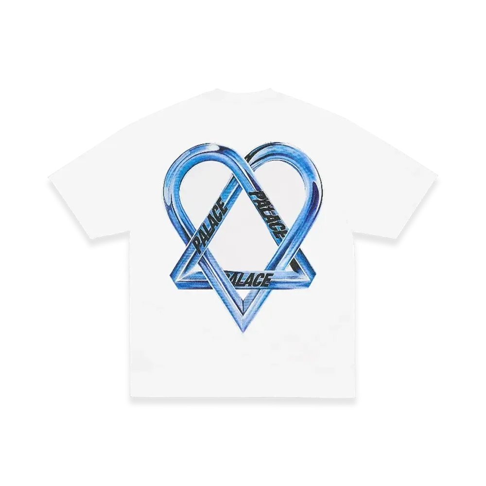 PALACE x HIM Tri Gram T Shirt "White"