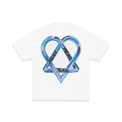PALACE x HIM Tri Gram T Shirt "White"