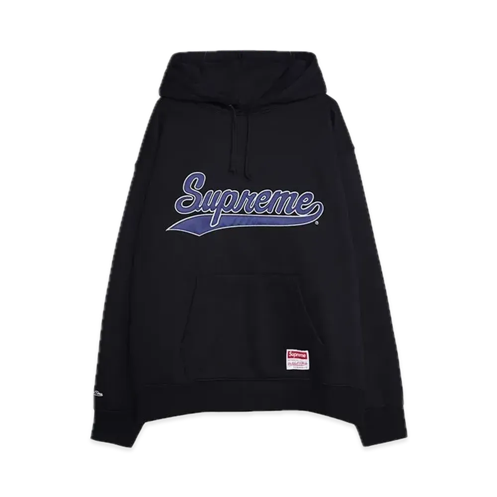 Supreme x Mitchell & Ness NCAA Hooded Sweatshirt "Black"