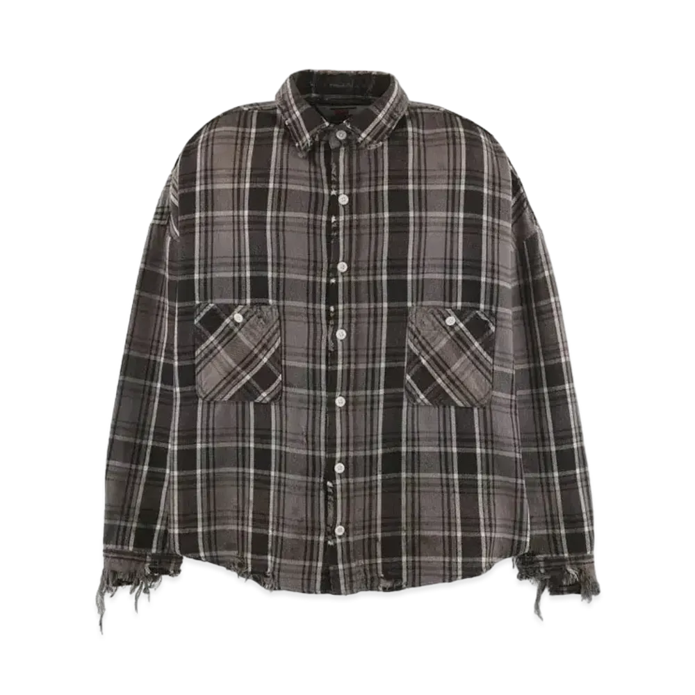 SAINT Mxxxxxx Frannel Shirt "Black/Gray"
