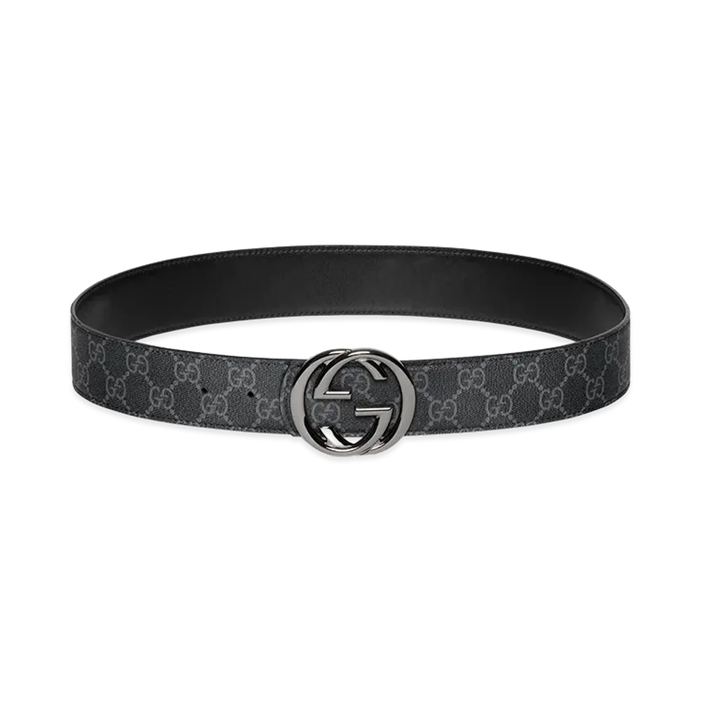 GUCCI 'Incrocio GG' Reversible Belt "Black"