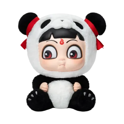 POP MART NeZha 2 Hug Series Vinyl Plush Doll-Nezha's Panda Edition
