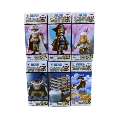 Banpresto One Piece World Collectable Figure -HISTORY OF SHIROHIGE- Complete 6 Piece Set