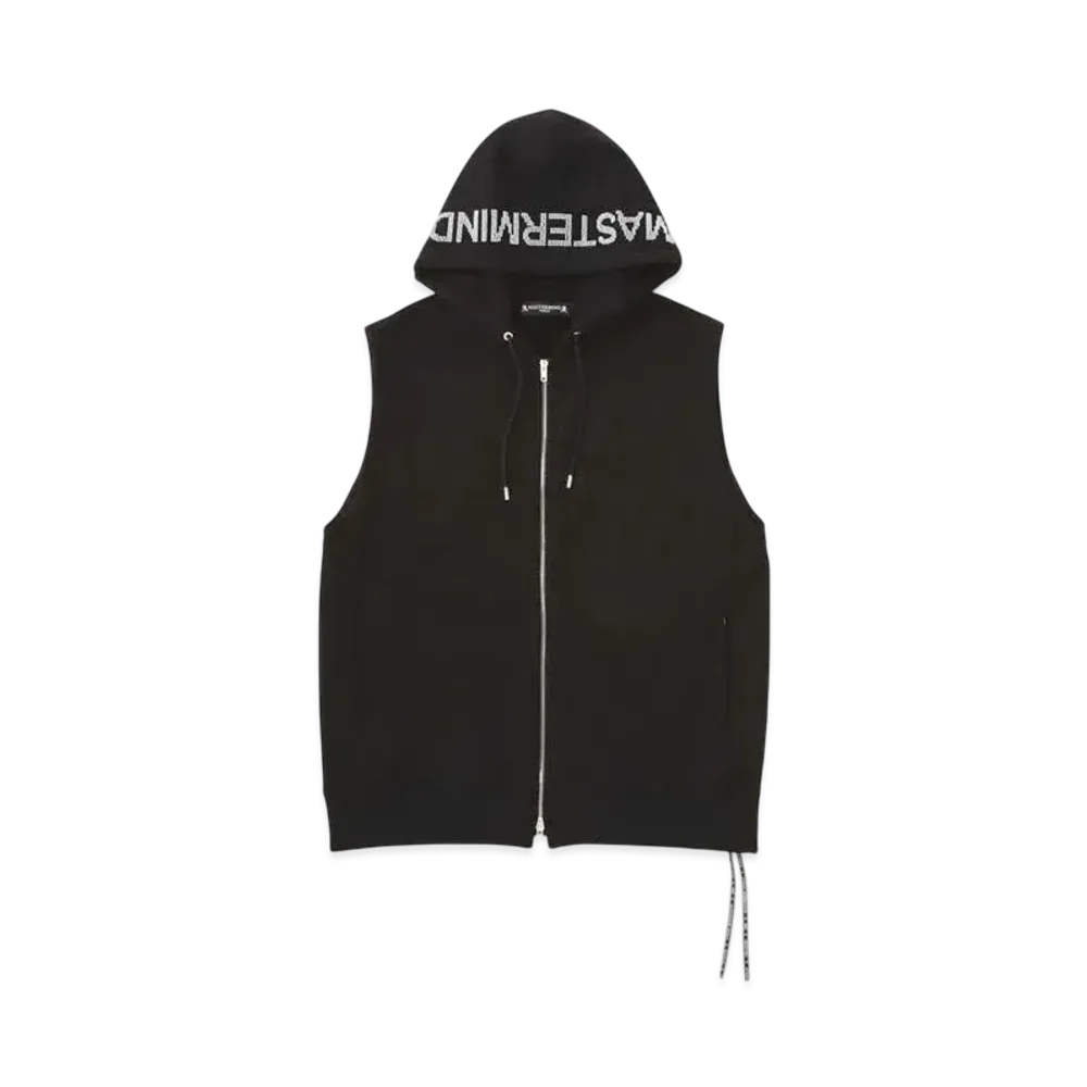 mastermind WORLD Beaded SleeveleSS Hoodie "Black"