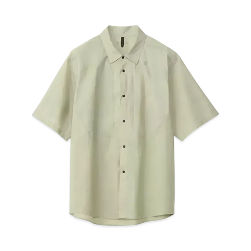 Goldwin Pertex Equilibrium Short Sleeve Wind Shirt (Unisex) "Fog Beige"