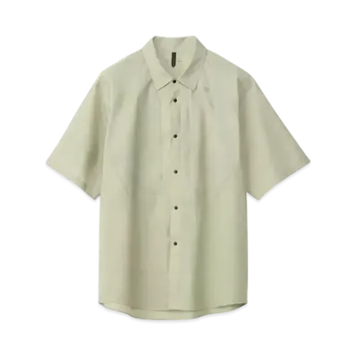 Goldwin Pertex Equilibrium Short Sleeve Wind Shirt (Unisex) "Fog Beige"