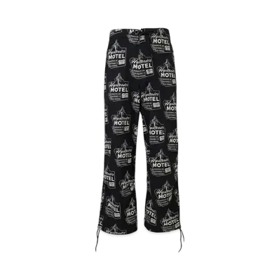 HYSTERIC GLAMOUR Hysteric Motel Pattern Easy Wide Pants "Black"