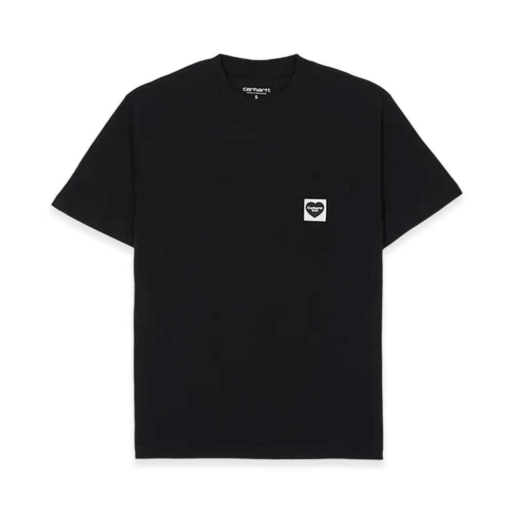 Carhartt WIP Women's Pocket Heart Short Sleeve T-Shirt "Black"