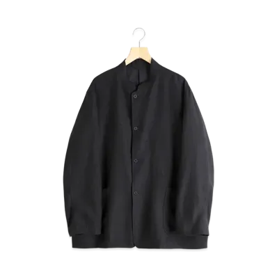 COMOLI Kanapa Stand Collar Jacket "Black"