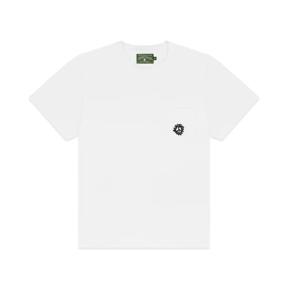DENIM TEARS Peace Wreath Pocket Tee "White"