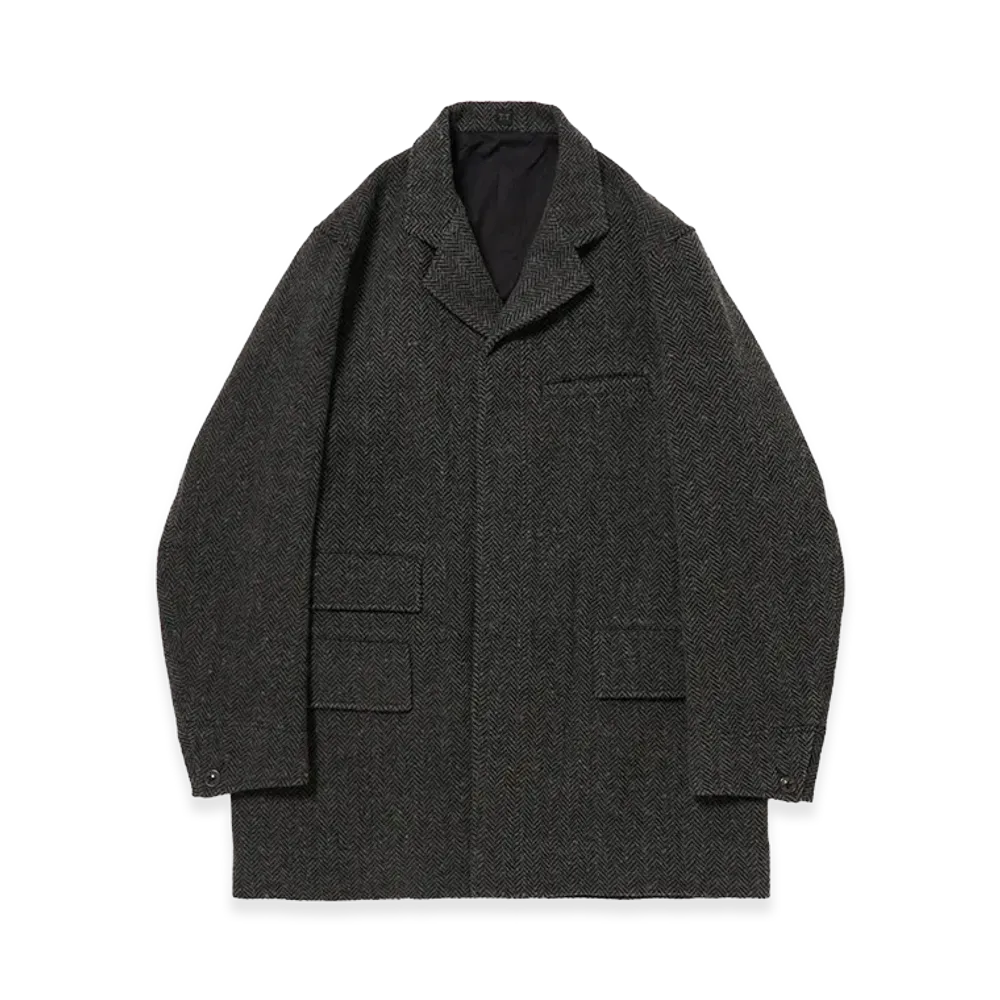 T.T Taiga Takahashi LOT.405 Atelier Coat "Sumi Dyed Black"