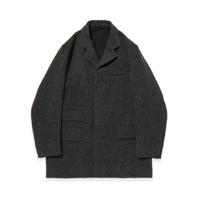 T.T Taiga Takahashi LOT.405 Atelier Coat "Sumi Dyed Black"