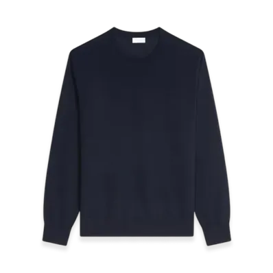 DRIES VAN NOTEN Merino Wool Sweater "Navy"