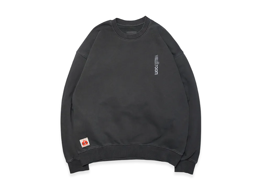VAULTROOM Vertical Logo Dyed Crewneck "Charcoal"