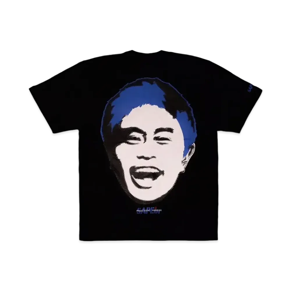 SAPEur x MASATOSHI HAMADA Stamp Logo S/S Tee #3 "Black/Blue"