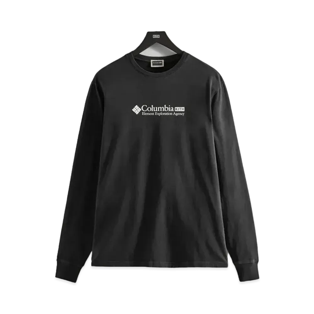 Kith x Columbia Element Exploration Agency L/S Tee "Black"