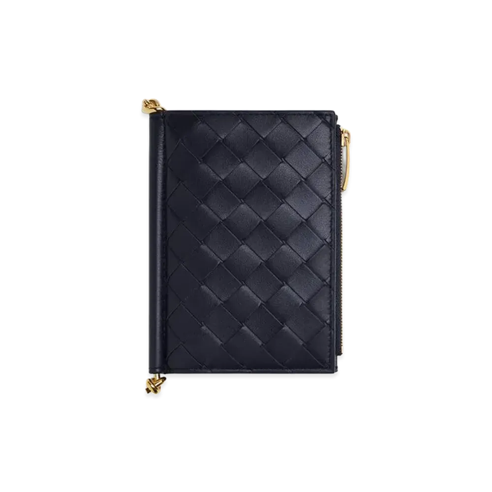 Bottega Veneta Solstice Medium Bi-Fold Wallet "Nocturnal"