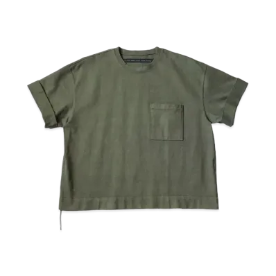 KAPITAL 16 Degree Reduction India Army Beach Pack Tee "Khaki"